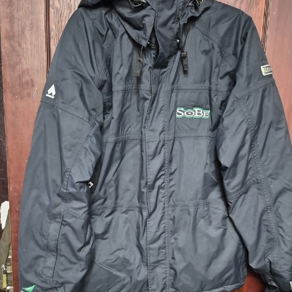 SESSIONS Team Lizard Sobe Black Hooded Performance Jacket
